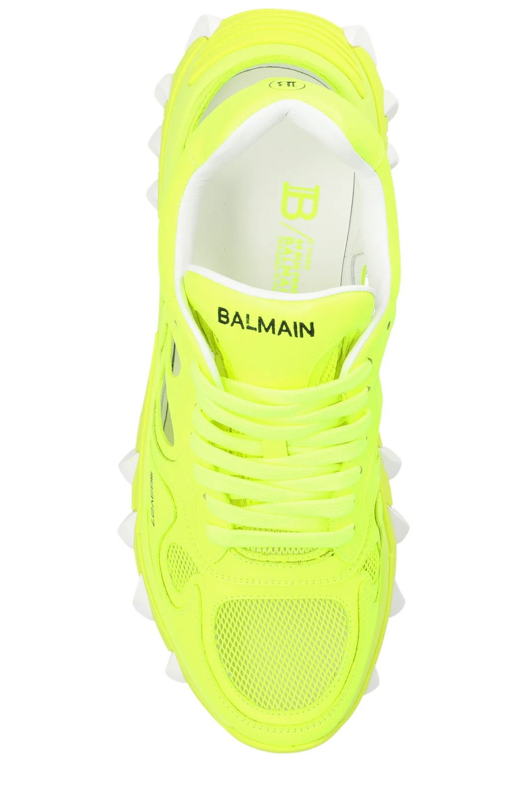 Balmain o1s1wg110325 Cut Out Detailed Trainers in Yellow Size US 11 / EU 44 - 4 Thumbnail