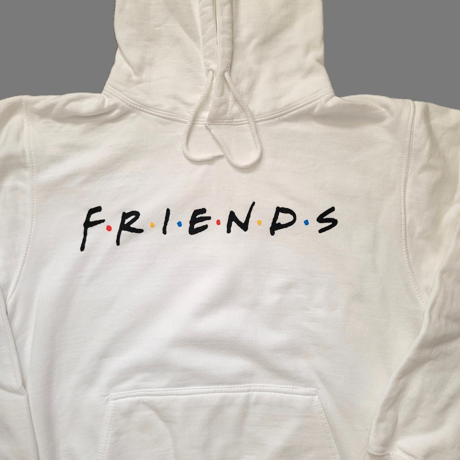 Other Friends TV Show Hoodie White Men’s Small Pullover Sweatshirt Size US S / EU 44-46 / 1 - 2 Thumbnail