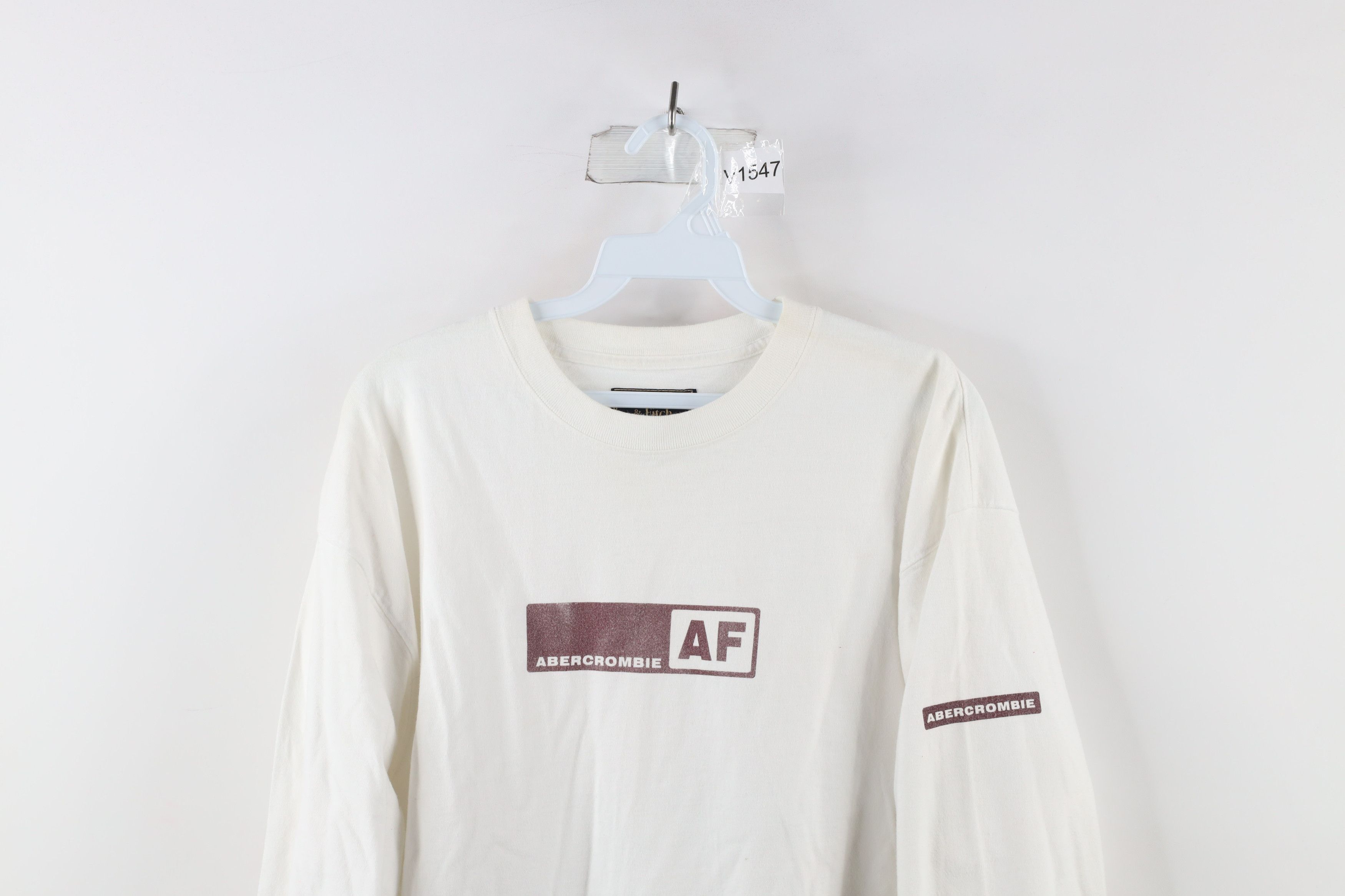 Abercrombie & Fitch Vintage 90s Abercrombie & Fitch Logo Long Sleeve T-Shirt USA Size US L / EU 52-54 / 3 - 2 Thumbnail