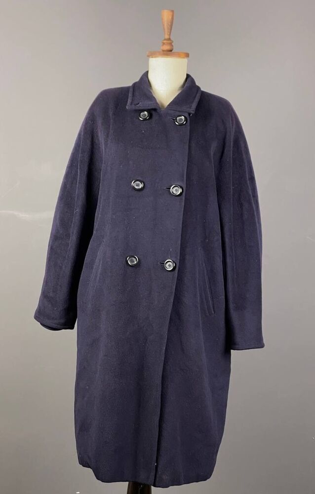 image of Avant Garde Max Mara Coat Jacket in Blue, Women's (Size XL)
