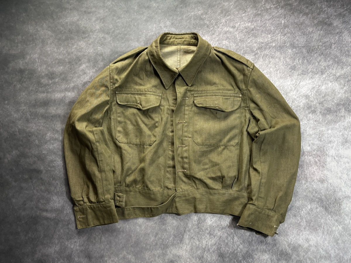1950s British Army Battledress Jacket WW2 Vintage Short Coat