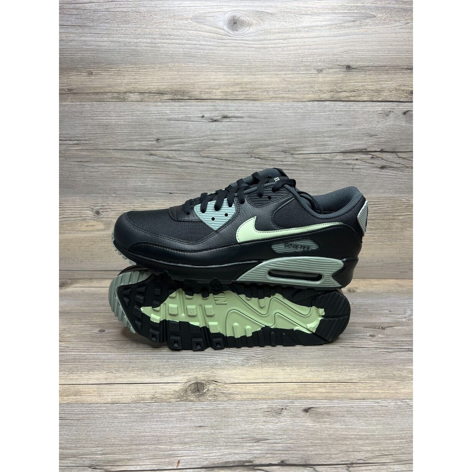 image of Nike Air Max 90 Gtx Mens Size 11 Black Honeydew Anthracite Shoes