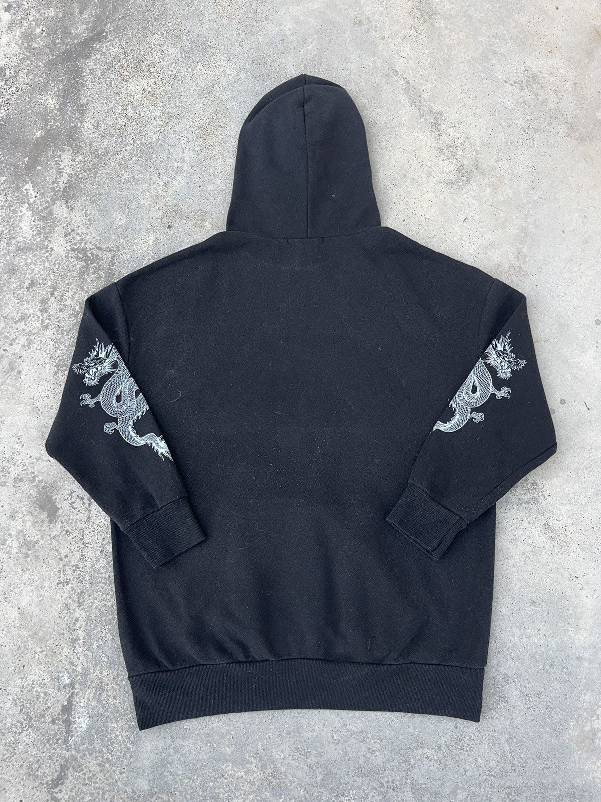 JNCO × Stussy × Vintage Y2K Jnco Styled Embroidered Dragon Pullover Hoodie Size US L / EU 52-54 / 3 - 3 Thumbnail