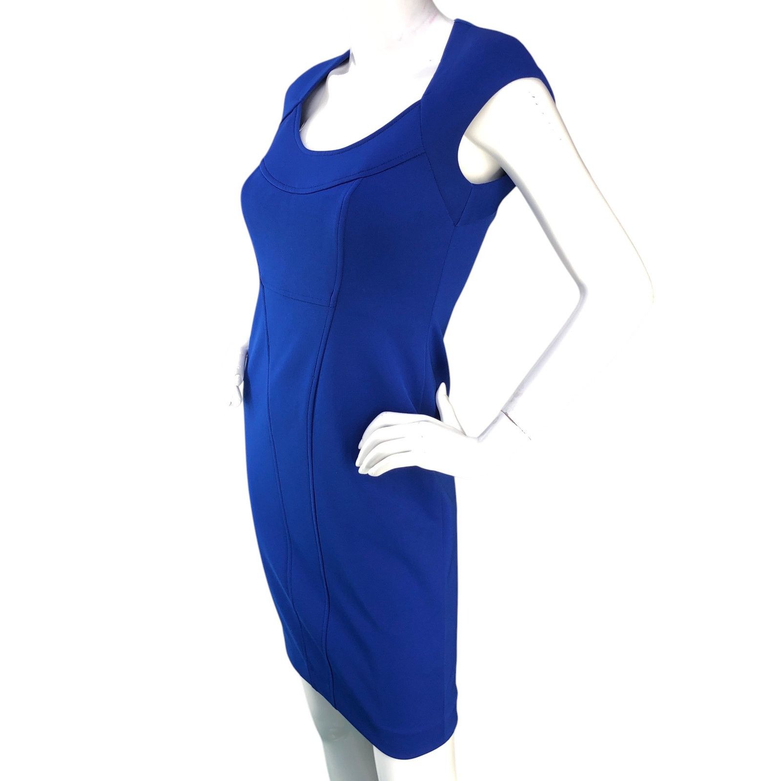 MAGGY LONDON Maggy London Size 2P Dress Open Back Scoop Neck Royal Blue Size XS / US 0-2 / IT 36-38 - 5 Thumbnail