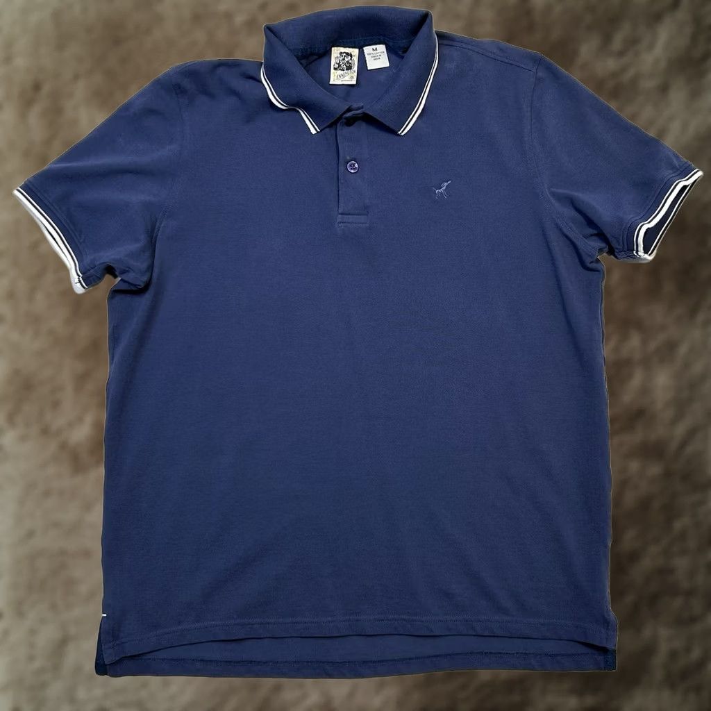 Vintage VINTAGE Kennington Polo Shirt Mens M Blue White Trim Cuff Embroidered 100% Cotton Classic Short Sleeve Size US M / EU 48-50 / 2 - 1 Thumbnail