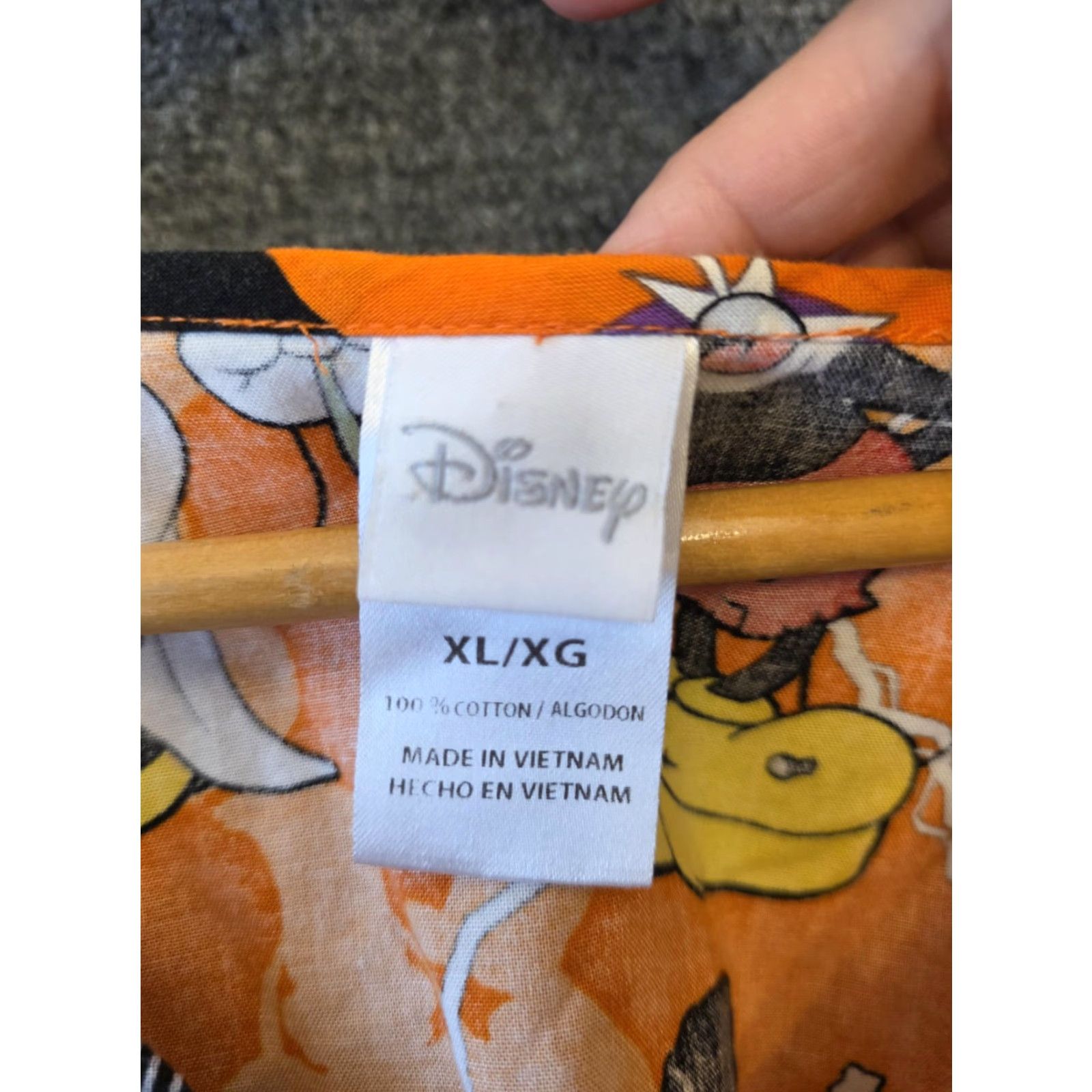 Disney VINTAGE Disney Scrub Top Pants Set Womens XL Orange Halloween Mickey Minnie Print Size XL / US 12-14 / IT 48-50 - 3 Thumbnail