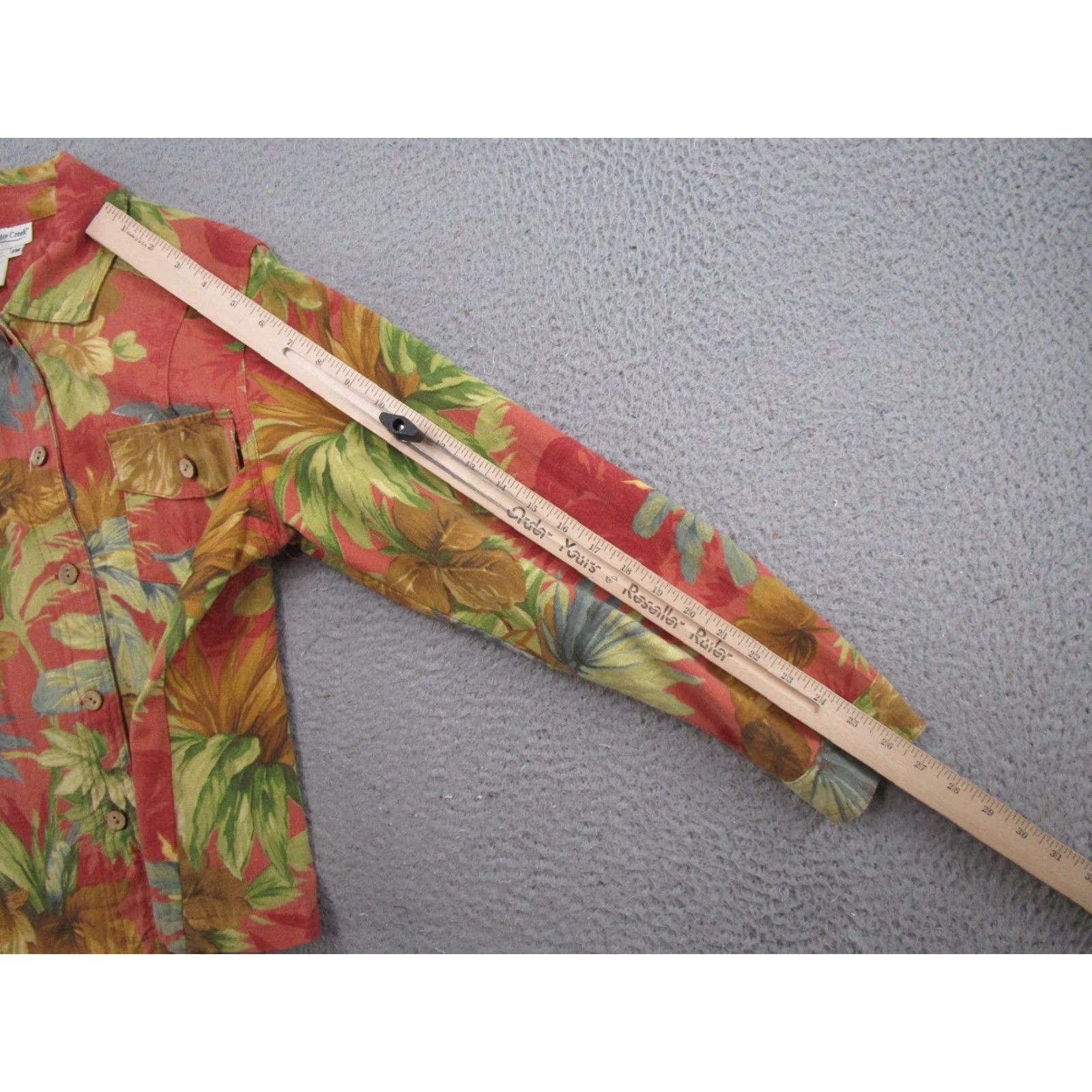 Coldwater Creek VINTAGE Coldwater Creek Jacket Tapestry Tropical Button Up Petite M Cotton Size M / US 6-8 / IT 42-44 - 6 Thumbnail