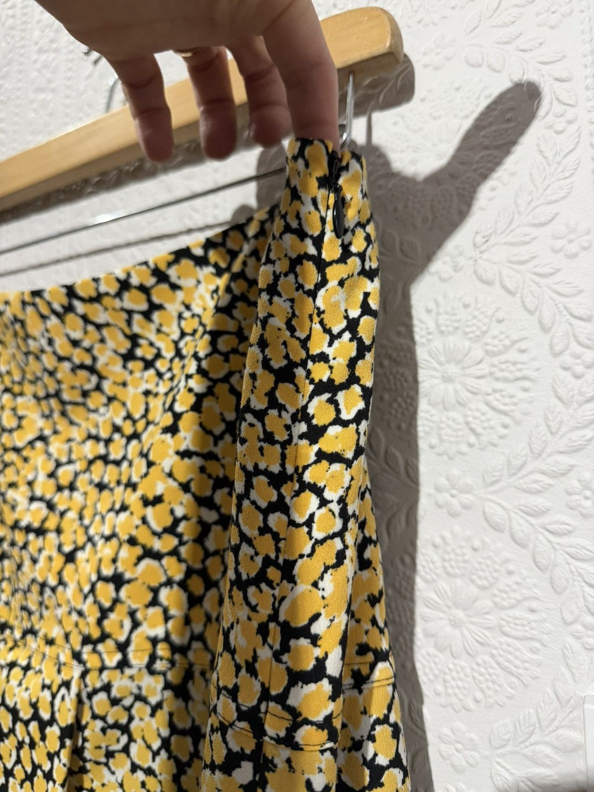 ME+EM ME+EM A-Line Maxi Skirt Size UK 12 US 8 Yellow Black Size 30" / US 8 / IT 44 - 7 Thumbnail