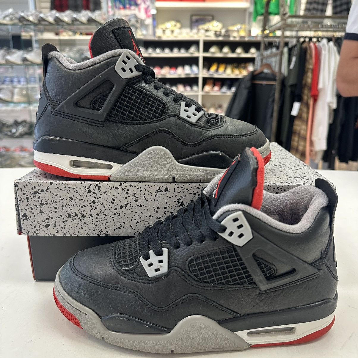 Nike Size 6Y (7.5W) - Nike Air Jordan 4 Retro GS Bred Reimagined Size US 7.5 / IT 37.5 - 1 Thumbnail