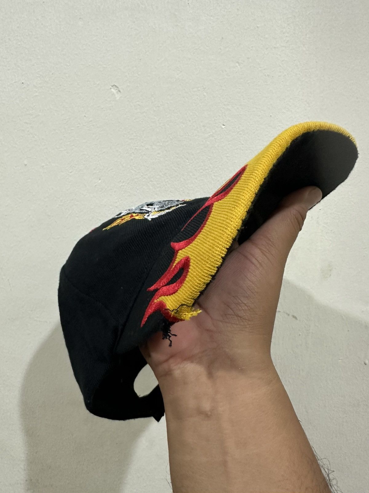 Other Y2K Flame Zombies Distress Baseball Hat Size ONE SIZE - 5 Thumbnail