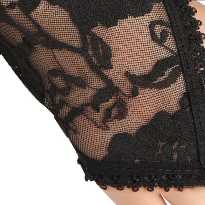 Other Sexy Hook Finger Lace Long Temptation Fingerless Gloves Size ONE SIZE - 2 Thumbnail