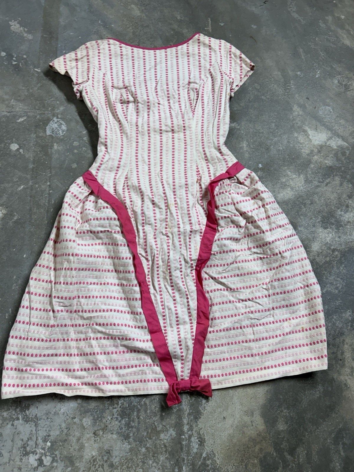 Other Vintage 50’s Pat Premo California Dot Cotton Dress Size 10 Size L / US 10 / IT 46 - 2 Thumbnail