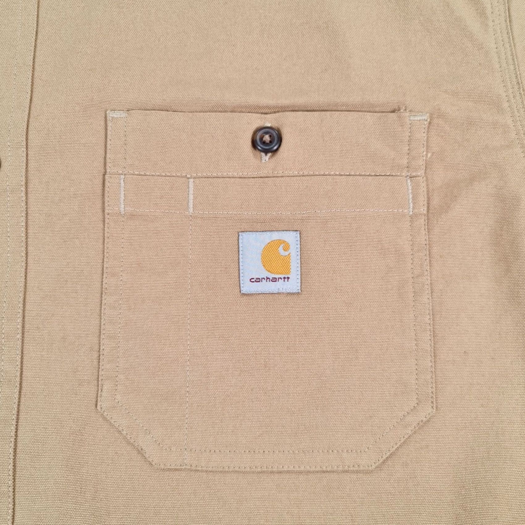 Carhartt Carhartt Shirt XL Brown Midweight Canvas Rugged Flex Relaxed Fit Workwear Mens Size US XL / EU 56 / 4 - 4 Thumbnail