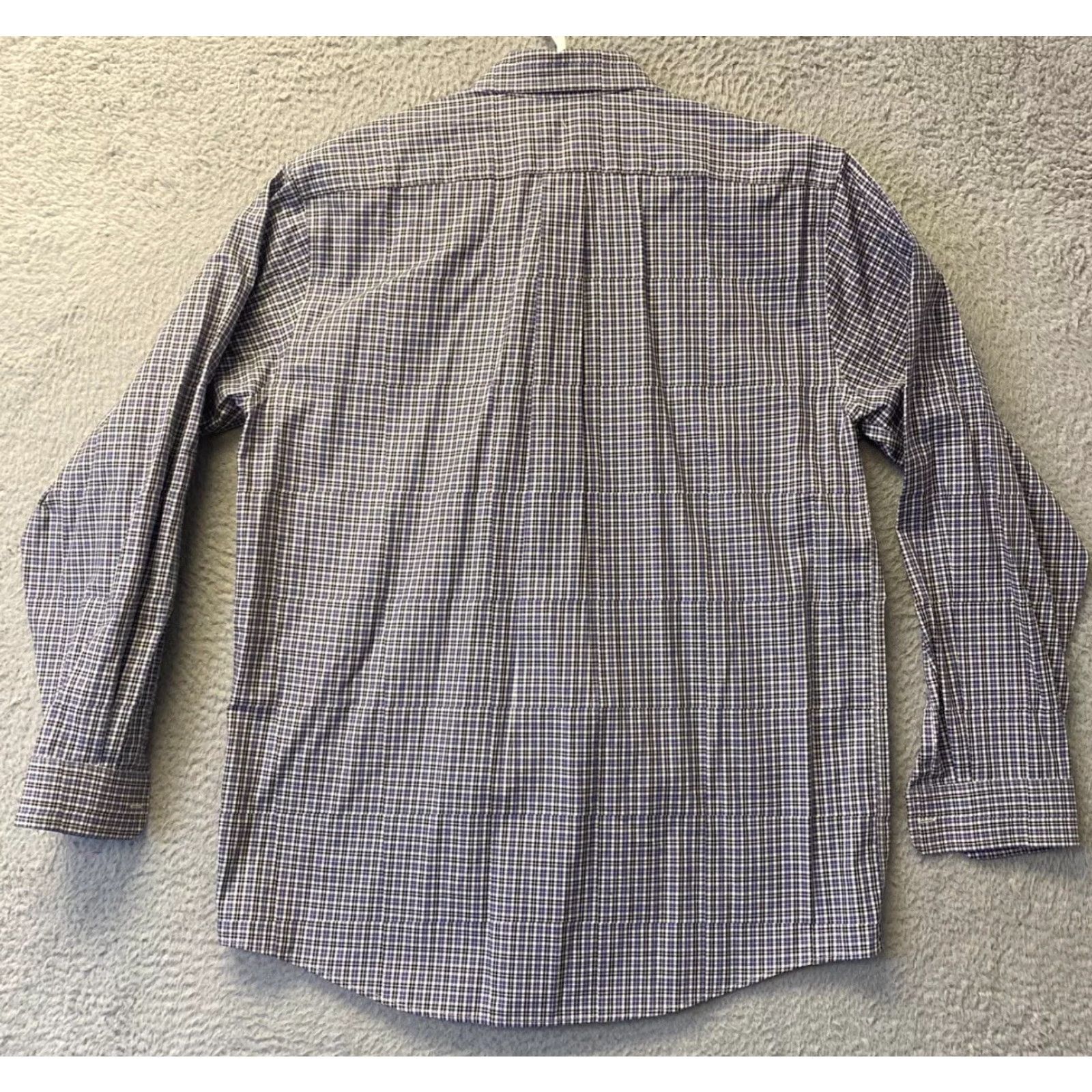 Vintage L.L. Bean Button-Down Shirt Men M Blue Check Cotton Long Sleeve Casual Authentic Regular Men Size US M / EU 48-50 / 2 - 7 Thumbnail