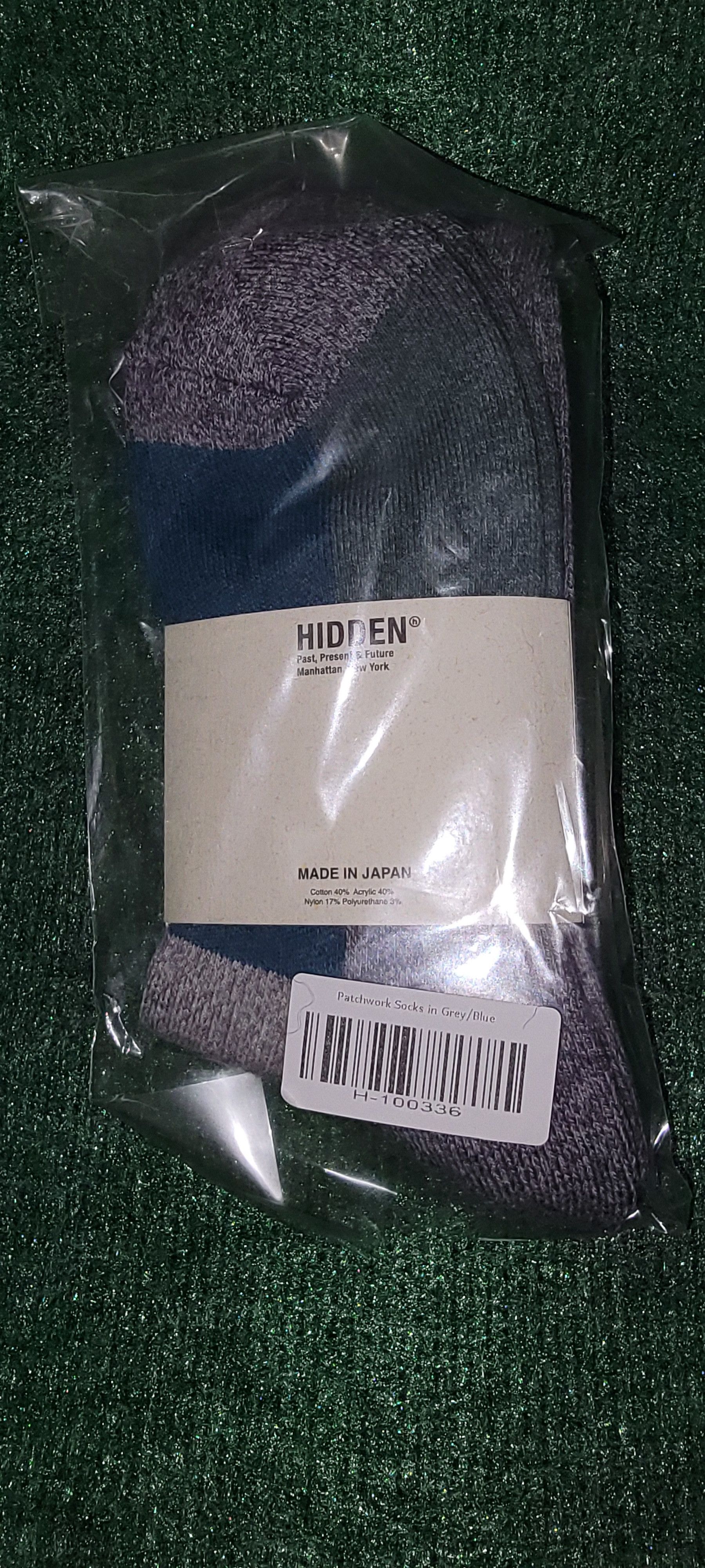 HIDDEN Hidden Patchwork Socks Made in Japan Size ONE SIZE - 2 Thumbnail