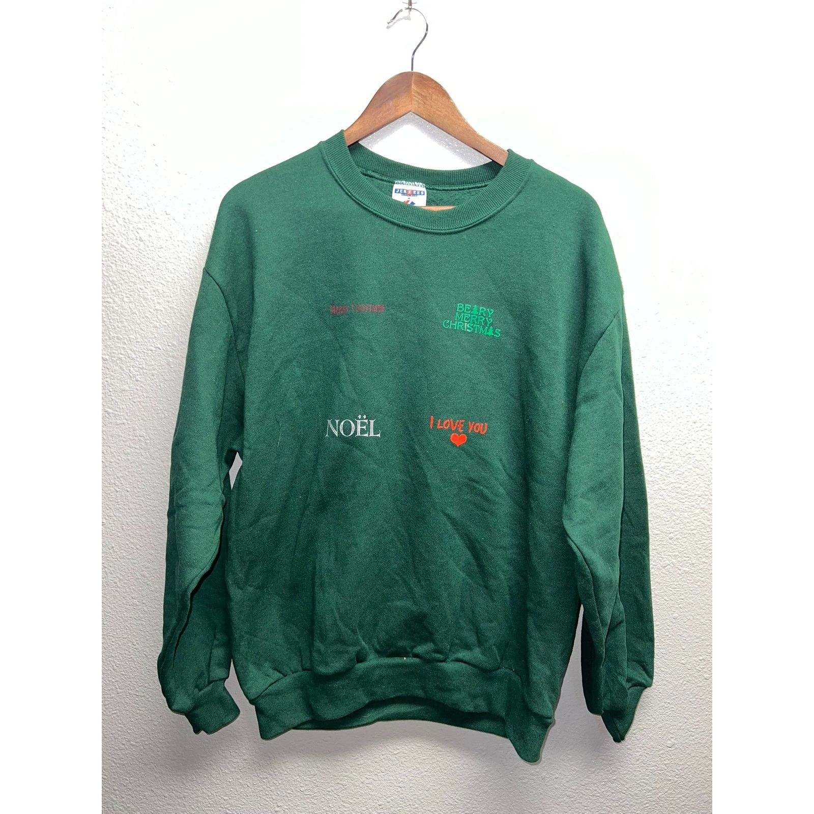 Vintage Vintage Christmas Sweatshirt 90s VTG Merry Noel Winter 90s L Size US L / EU 52-54 / 3 - 1 Thumbnail