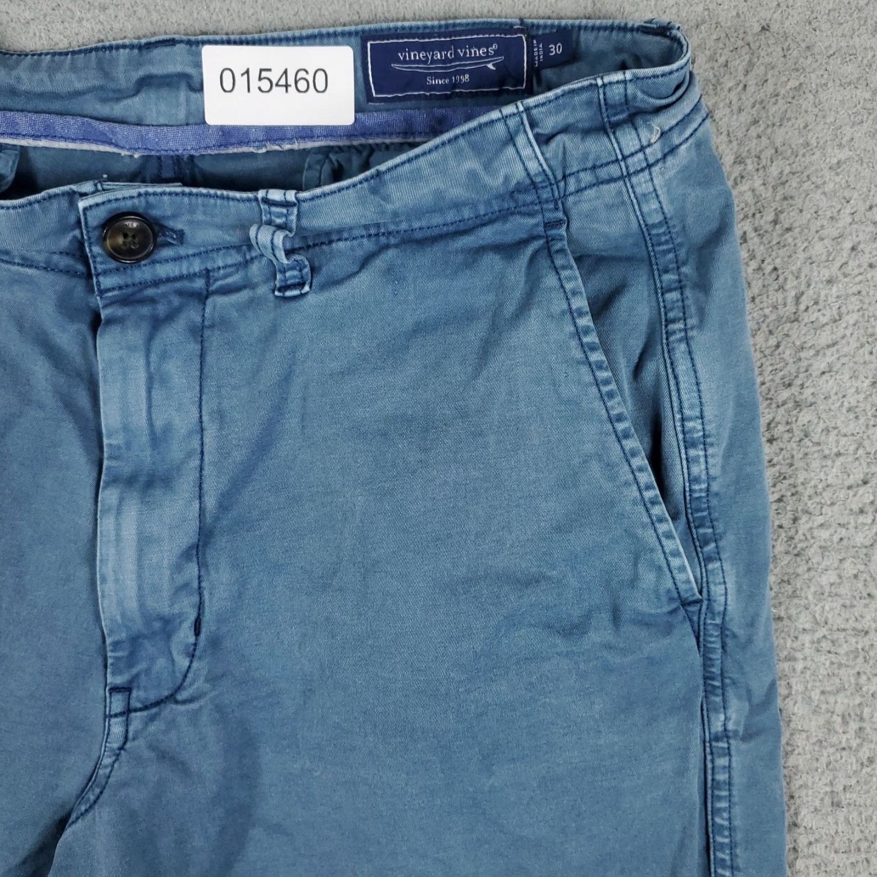 Vineyard Vines VINTAGE Vineyard Vines Men's Shorts Size 30 Blue Flat Front Chino Casual Summer Size US 30 / EU 46 - 3 Thumbnail