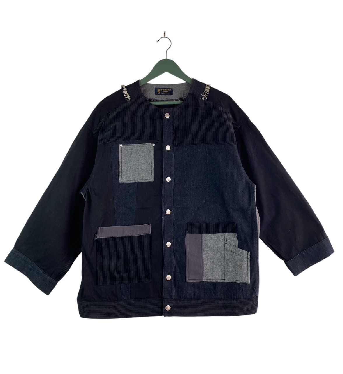 Japanese Brand Rivet & Surge art of fabric mix fabric patch chore jacket Size US L / EU 52-54 / 3 - 1 Thumbnail