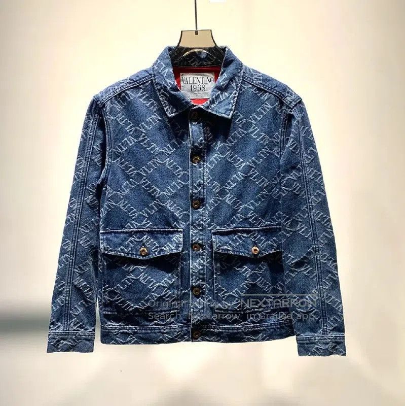 Valentino Valentino Blue Denim Jacket for Men . Size US M / EU 48-50 / 2 - 1 Thumbnail