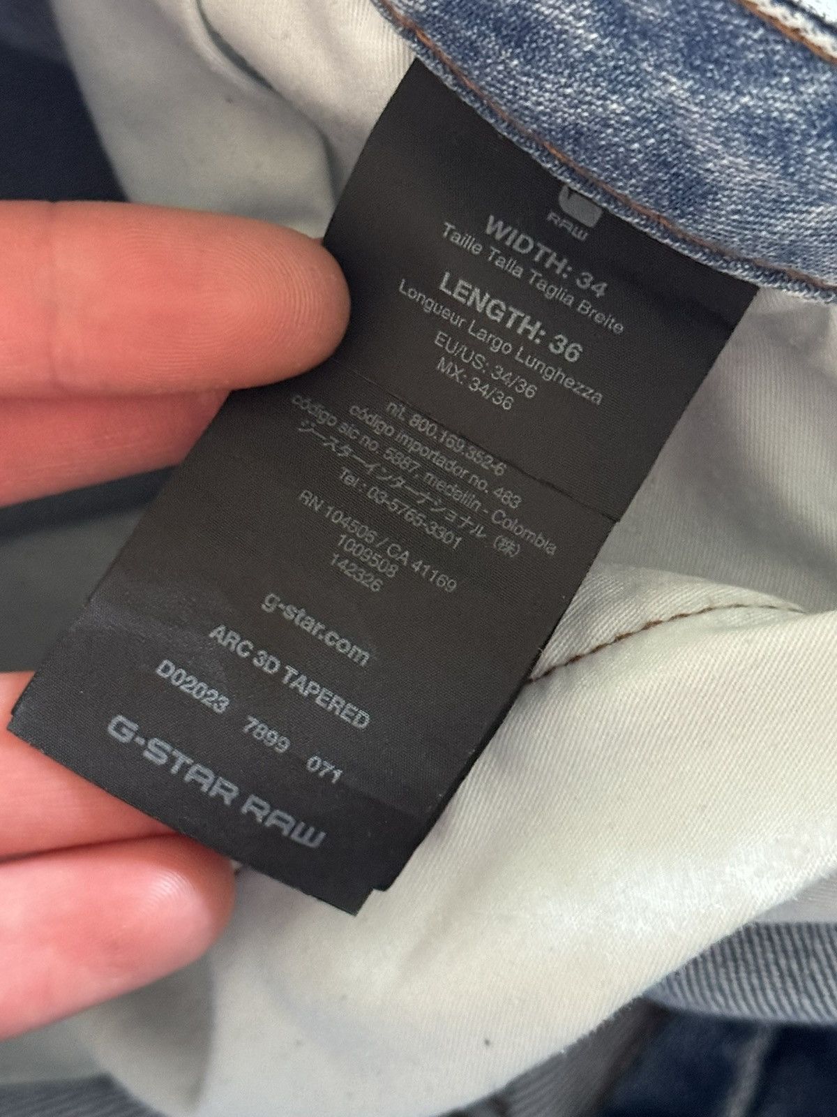 G-Star G star raw 34/36 ARC 3D tapered denim pants jeans trousers Size US 34 / EU 50 - 13 Thumbnail