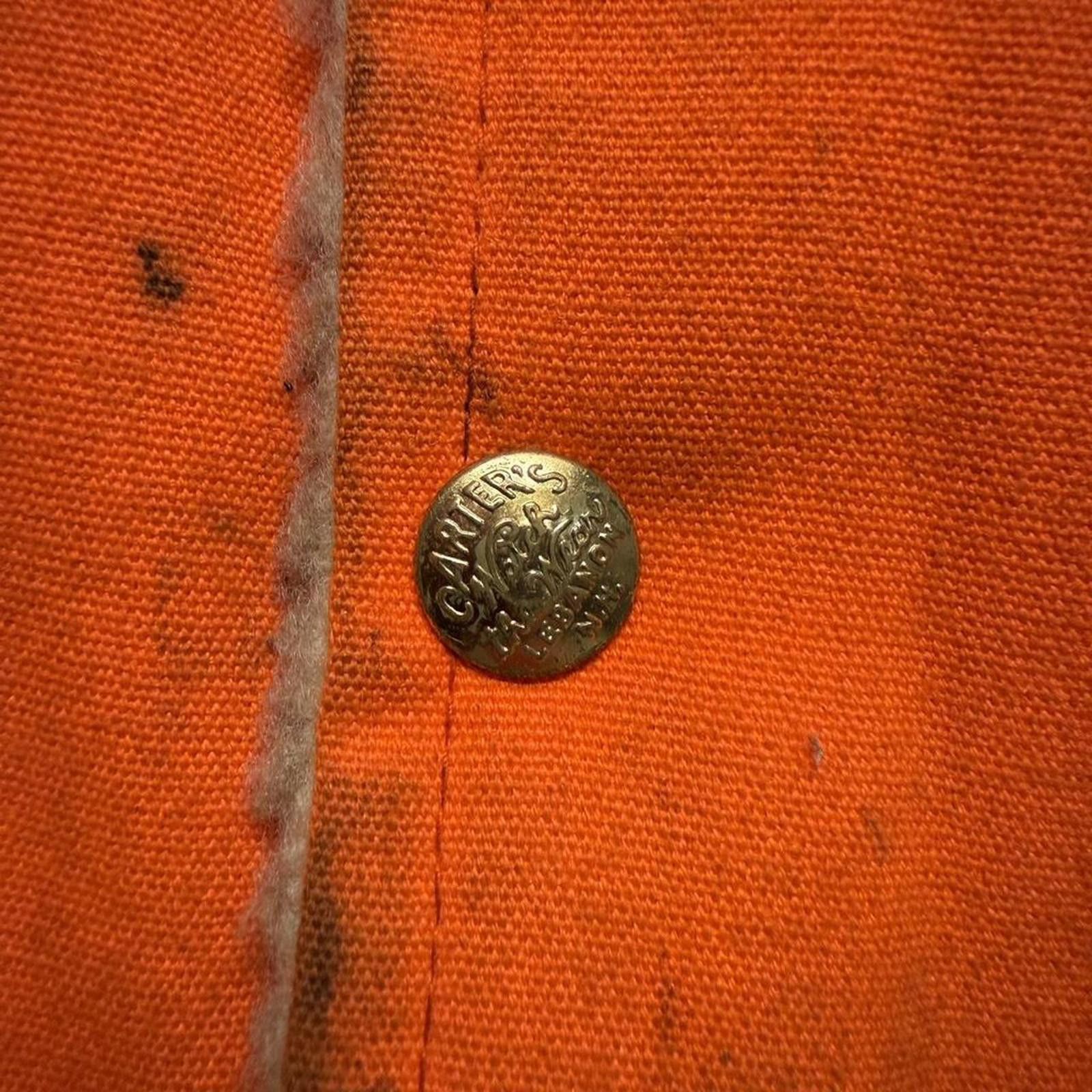 Other Fleece lined 1960s orange vintage hunting vest, talon zip XL Size US XL / EU 56 / 4 - 6 Thumbnail