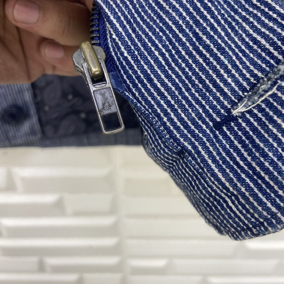 Japanese Brand Etbx Work Clothing Living & Dead Eldorado Hickory Stripe Size US S / EU 44-46 / 1 - 18 Thumbnail
