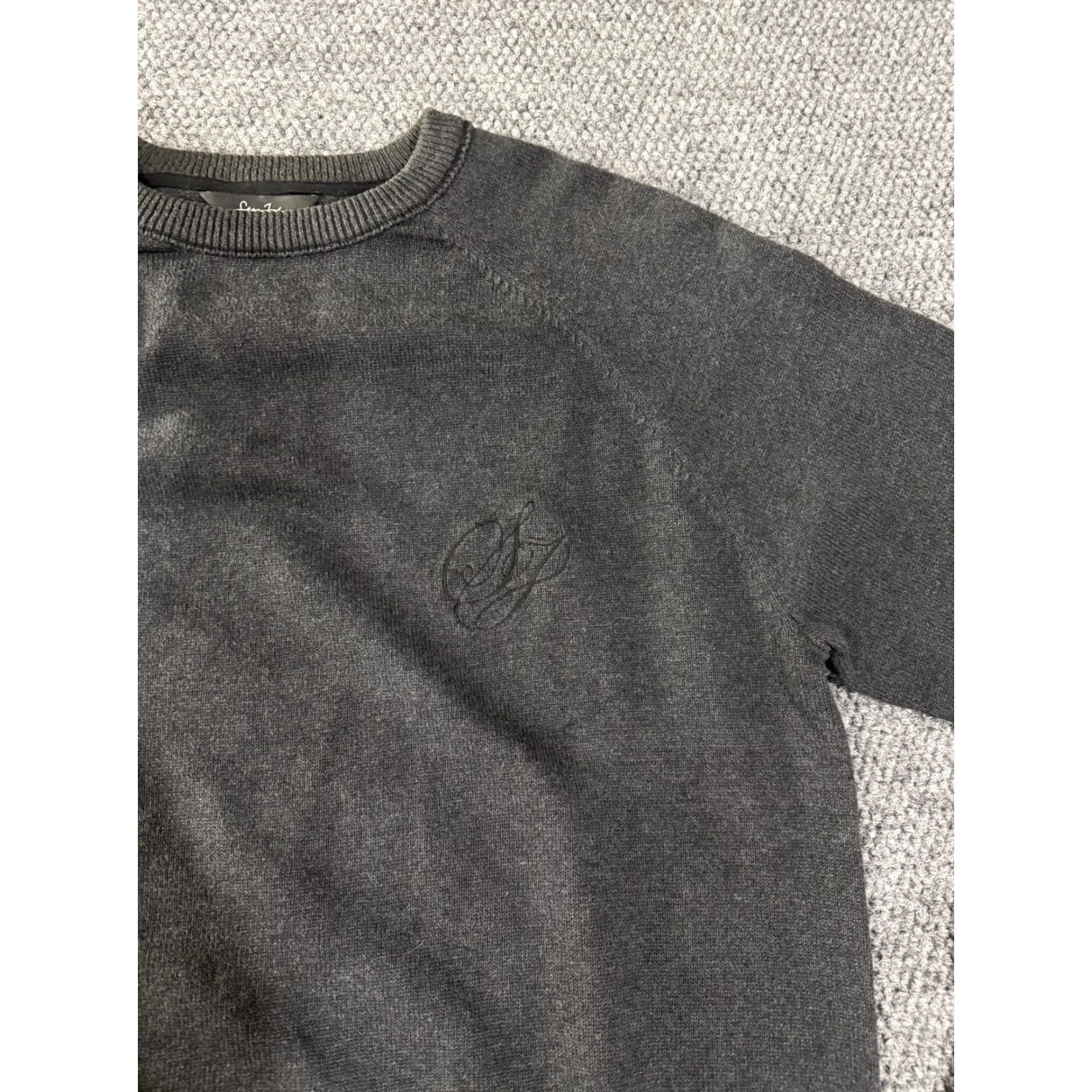 Sean John Sean John Sweater Mens 2XL Gray Crewneck Pullover Knit Embroidered Logo HipHop Sweatshirt Size US XXL / EU 58 / 5 - 3 Thumbnail