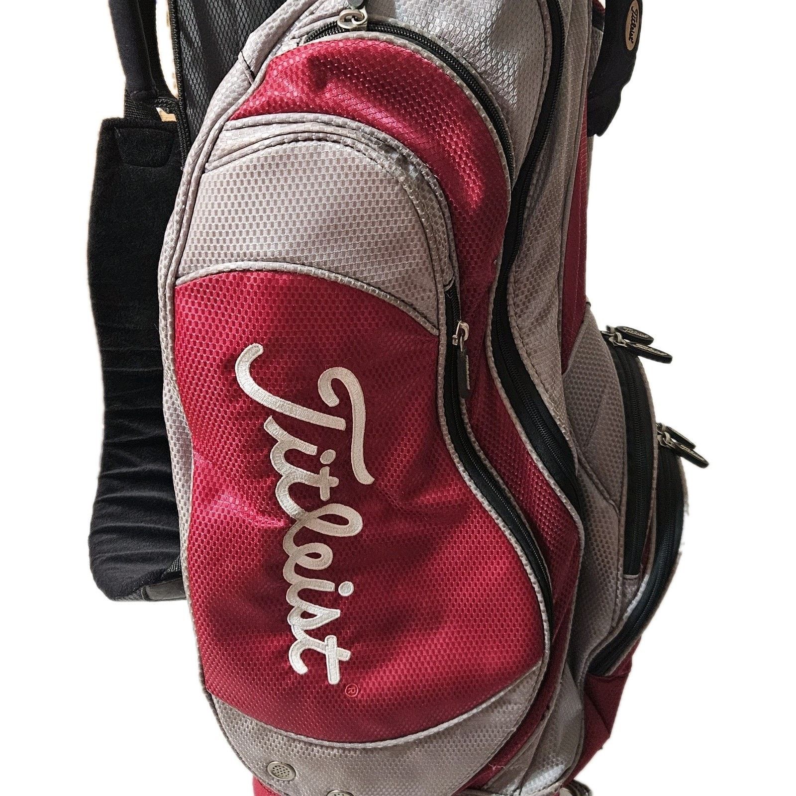 Titleist Titleist ‎GOLFBAG Golf Bag Red Umbrella Putter Slot HOOD Size ONE SIZE - 8 Thumbnail