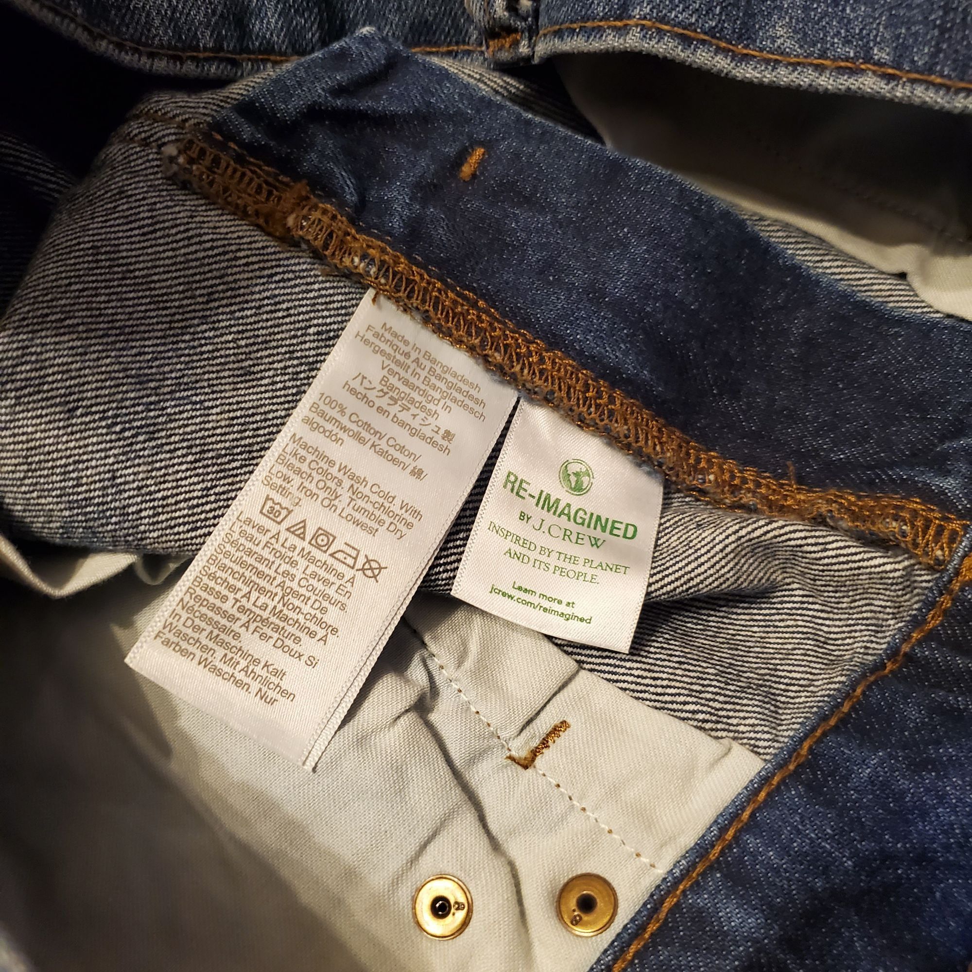 J.Crew J Crew Mens 30x32 Blue Jeans Pants Slim NWT Rigid Actual 32x Size US 30 / EU 46 - 8 Thumbnail