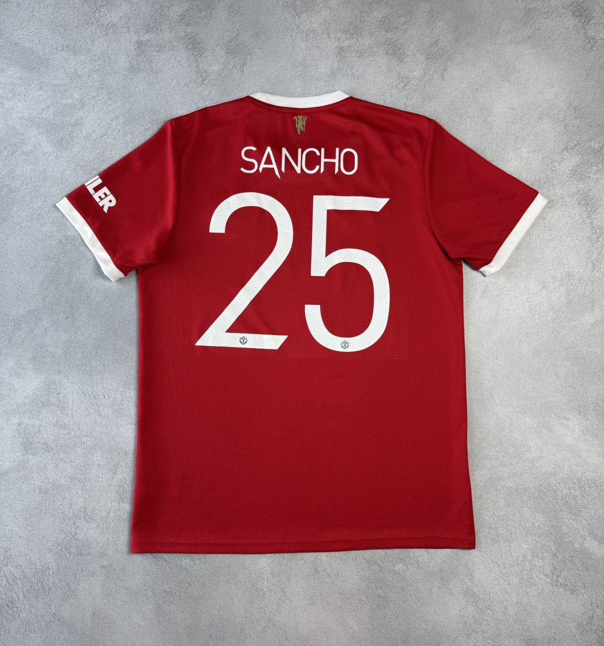 Adidas Manchester United 2021 2022 Home Shirt Adidas #25 Sancho Size US L / EU 52-54 / 3 - 1 Thumbnail