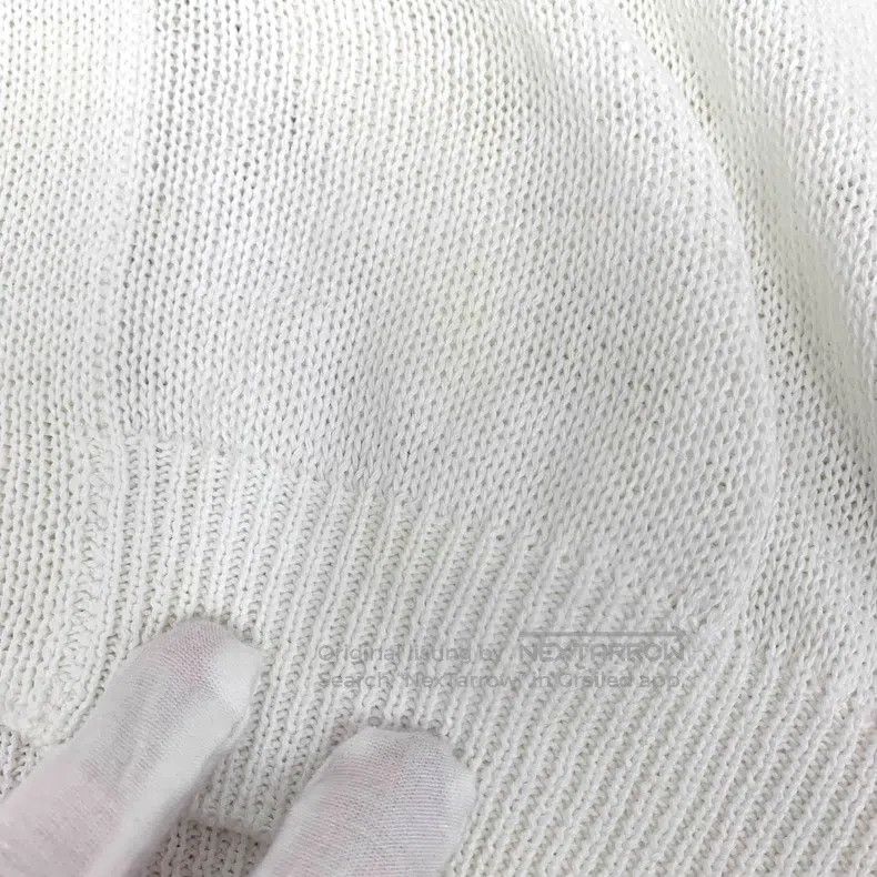Brunello Cucinelli Brunello Cucinelli White sequin design cotton V-neck short Size S / US 4 / IT 40 - 9 Thumbnail