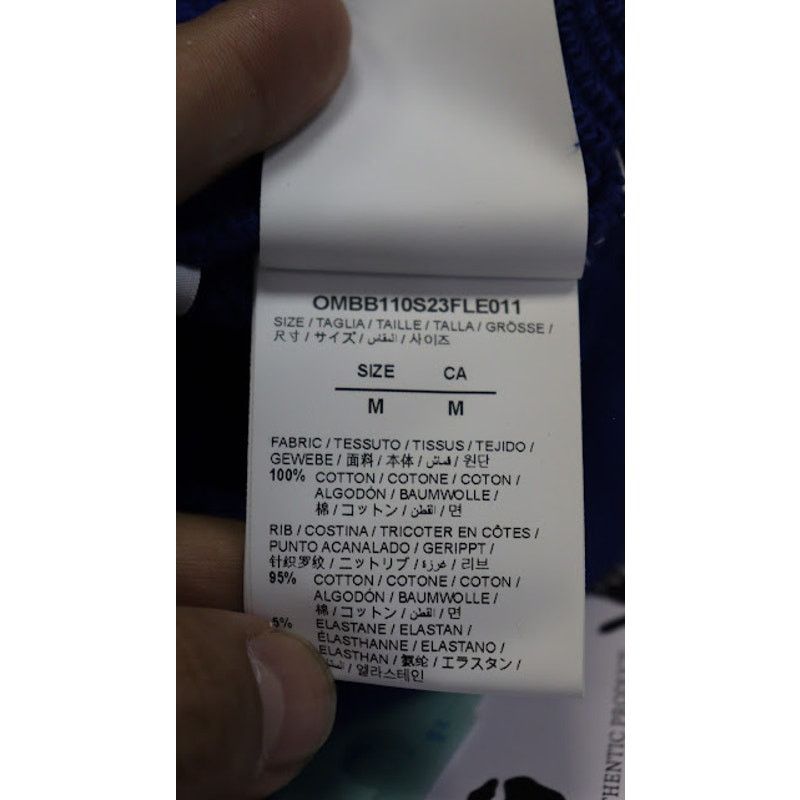 Off-White o1rshd1 Wave Off Boxy Hoodie in Purple White Size US M / EU 48-50 / 2 - 11 Thumbnail