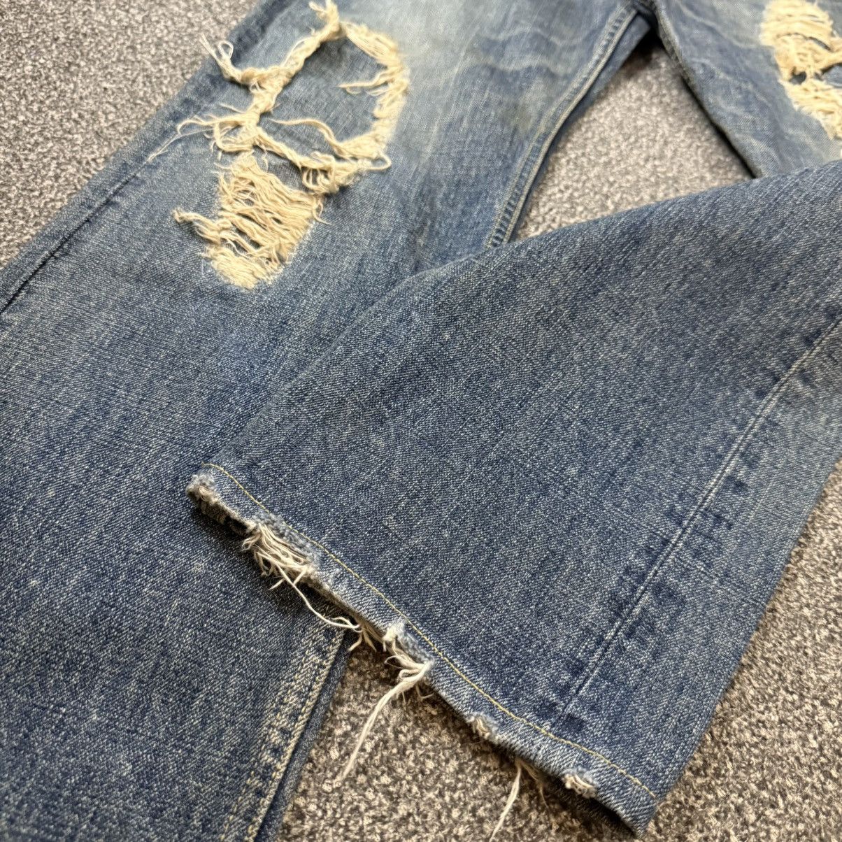 Beams Plus 🔥🇯🇵 Vintage 90s Japanese Distressed Beams Denim Size US 31 - 7 Thumbnail