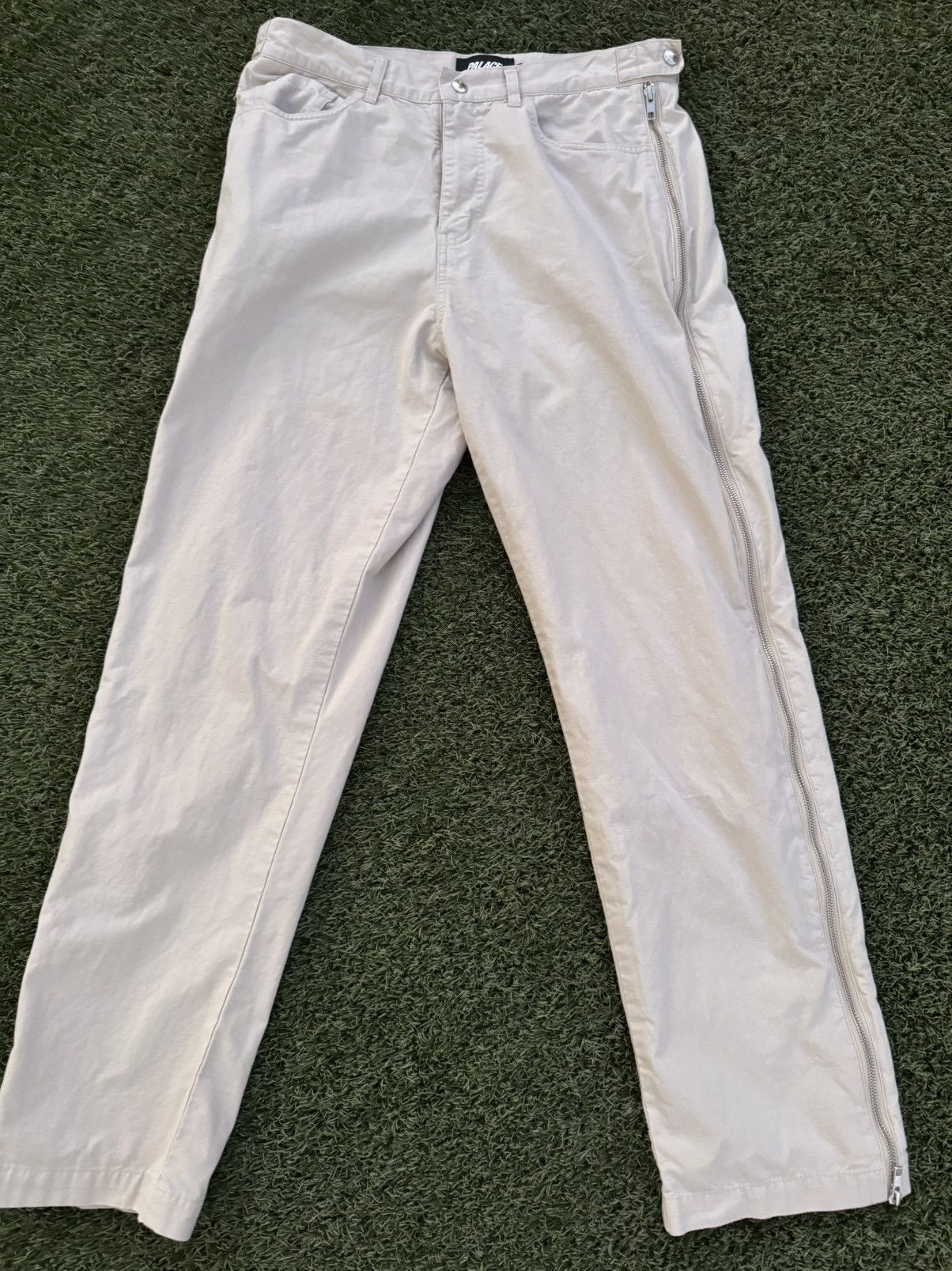 Palace Palace khaki side zip pants Size US 32 / EU 48 - 1 Thumbnail
