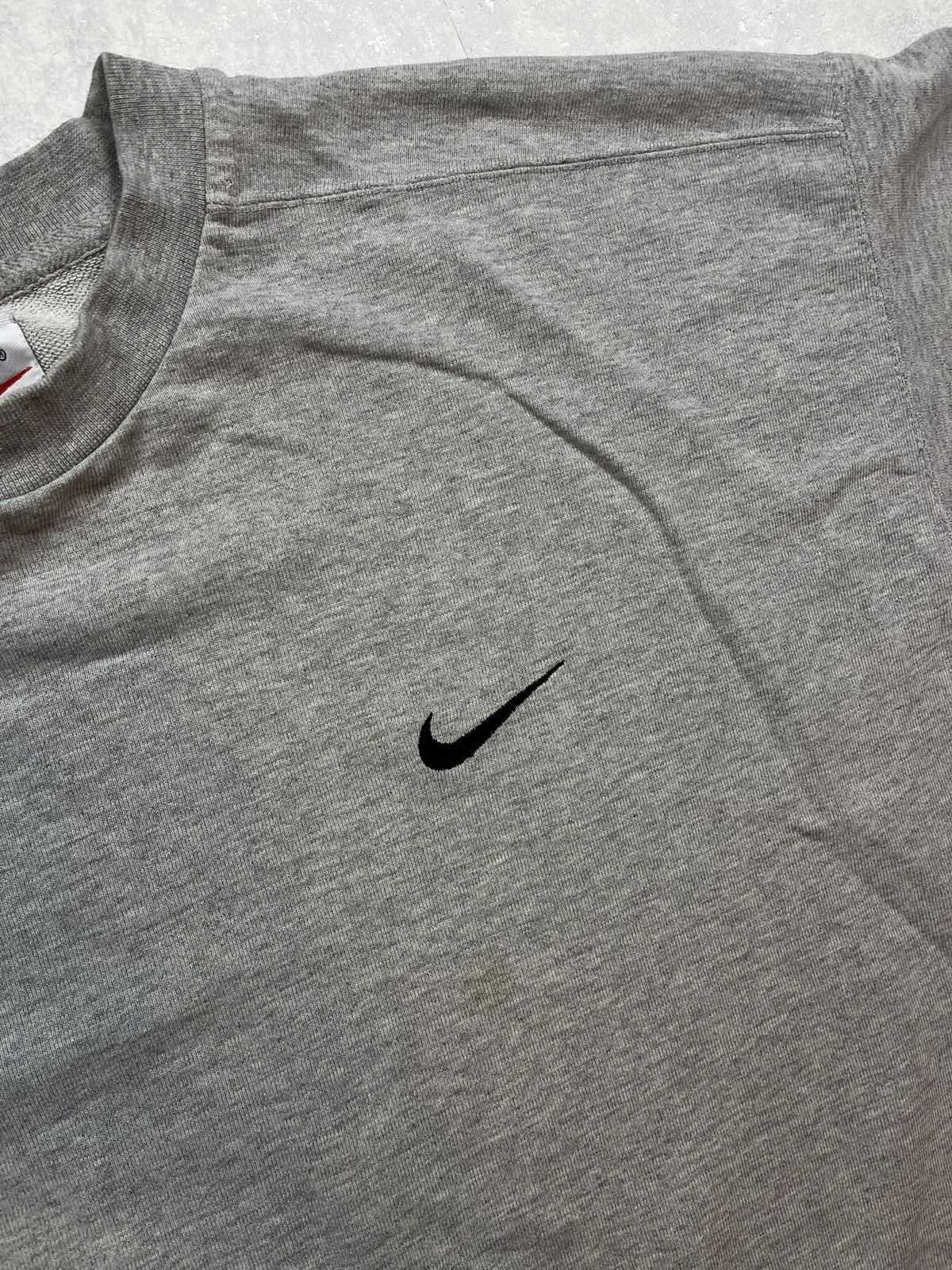 Nike × Vintage 90s Nike Swoosh Vintage Y2K Oversized Blank Retro Sweatshirt Size US XXL / EU 58 / 5 - 2 Thumbnail