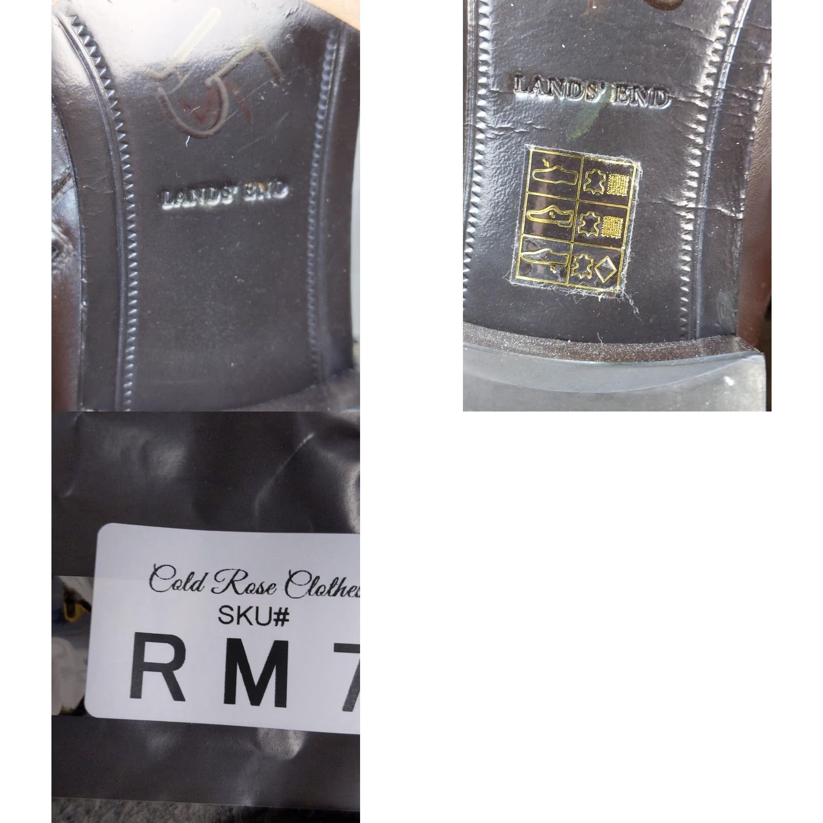 Lands' End Lands' End Boots Womens 8.5 B Brown Leather Knee High Riding Plaid Boots Size US 9 / IT 39 - 8 Thumbnail