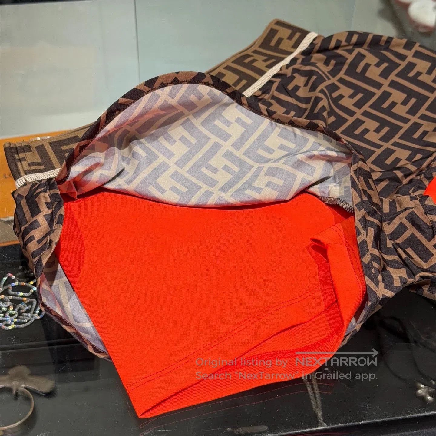 Fendi Fendi Logo Print Casual Shorts. Size 35" - 6 Thumbnail