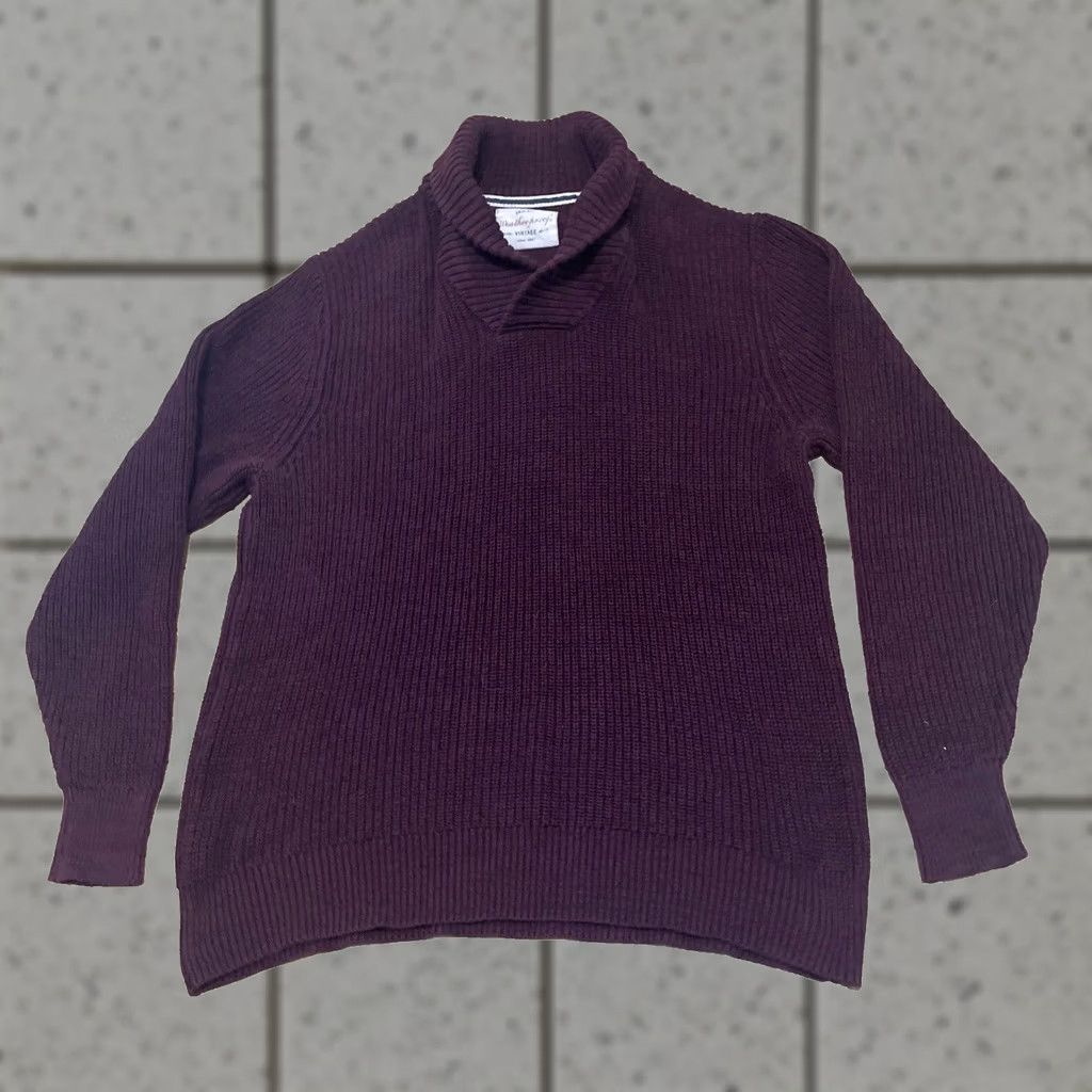 Weatherproof VINTAGE WEATHERPROOF Sweater Men L Cowl Neck Red Maroon Heavy Pullover L Shirt Size US L / EU 52-54 / 3 - 1 Thumbnail
