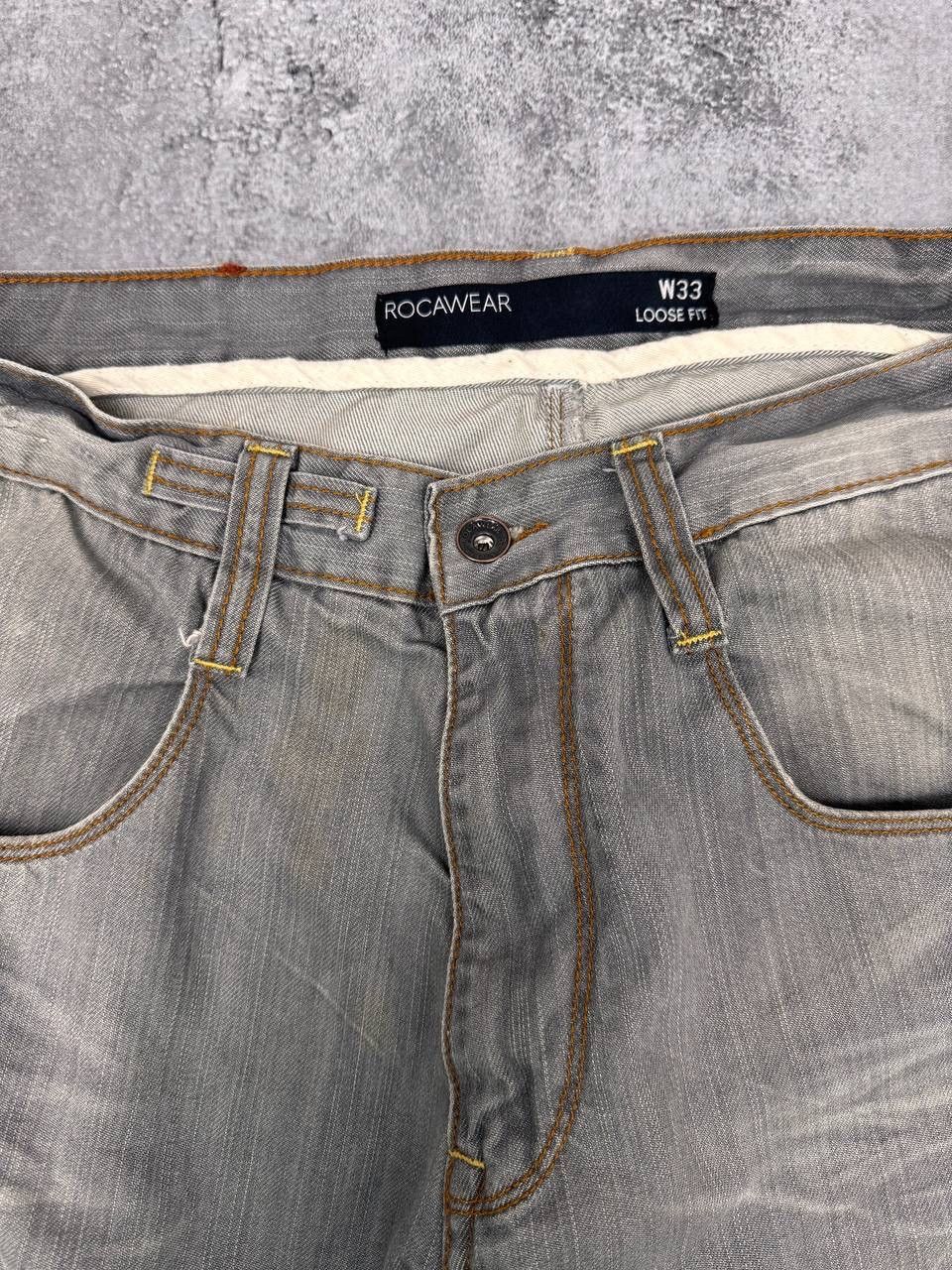 Rocawear Rocawear Mens Grey Vintage Wide Pants Denim Jeans Size US 33 - 7 Thumbnail