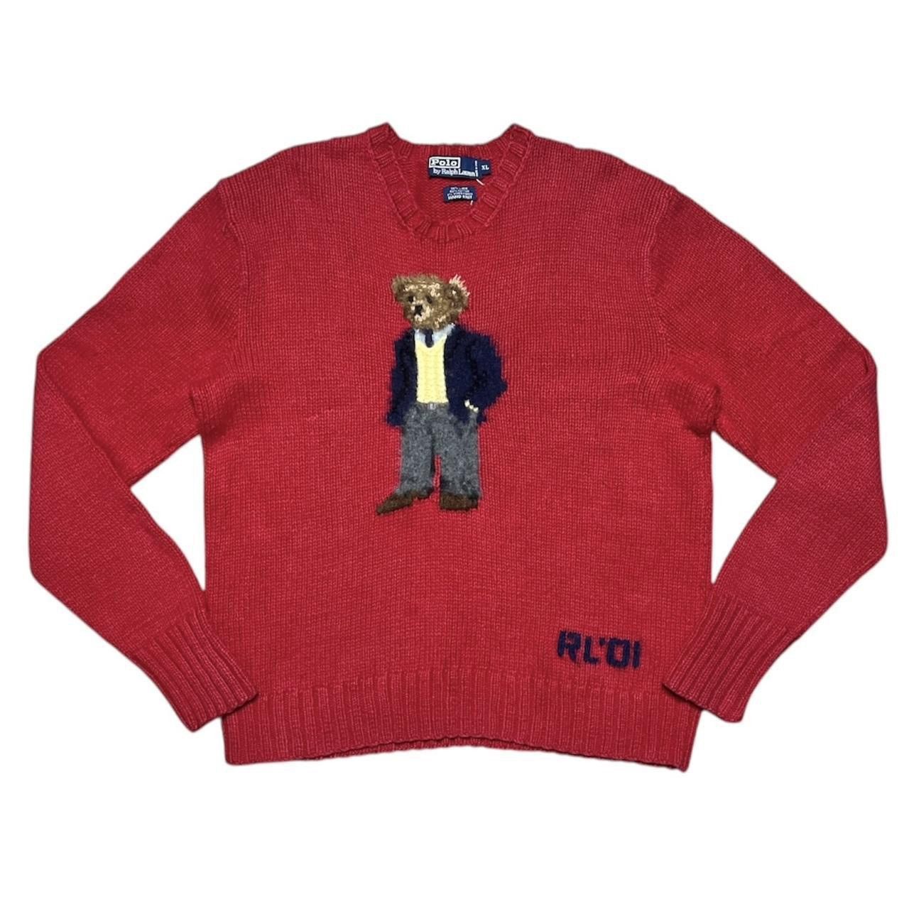 Polo Ralph Lauren × Vintage college dropout polo bear sweater Size US XL / EU 56 / 4 - 1 Thumbnail
