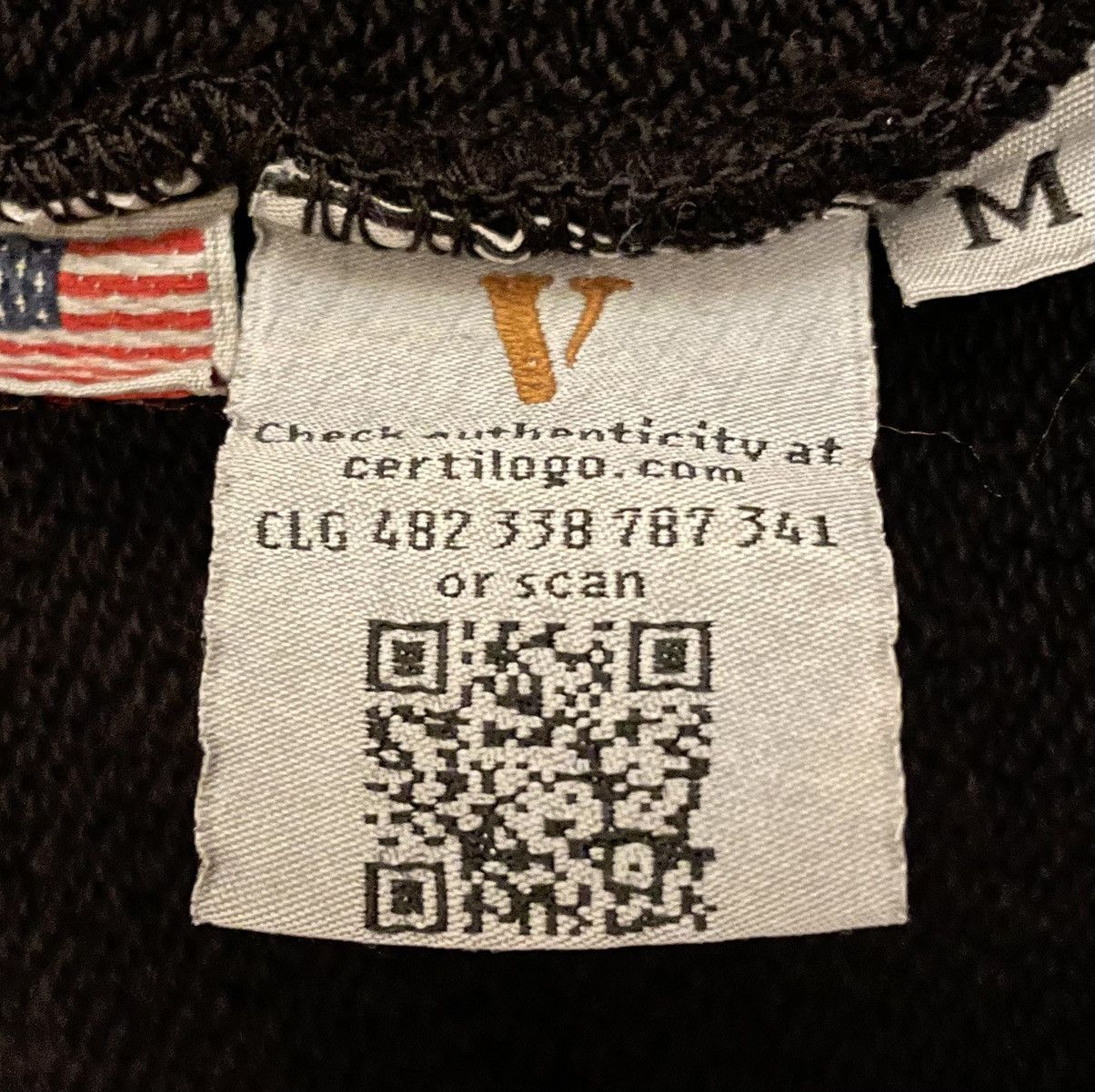 Vlone Vlone Rhinestone Staple Hoodie Black Size Medium Size US M / EU 48-50 / 2 - 8 Thumbnail