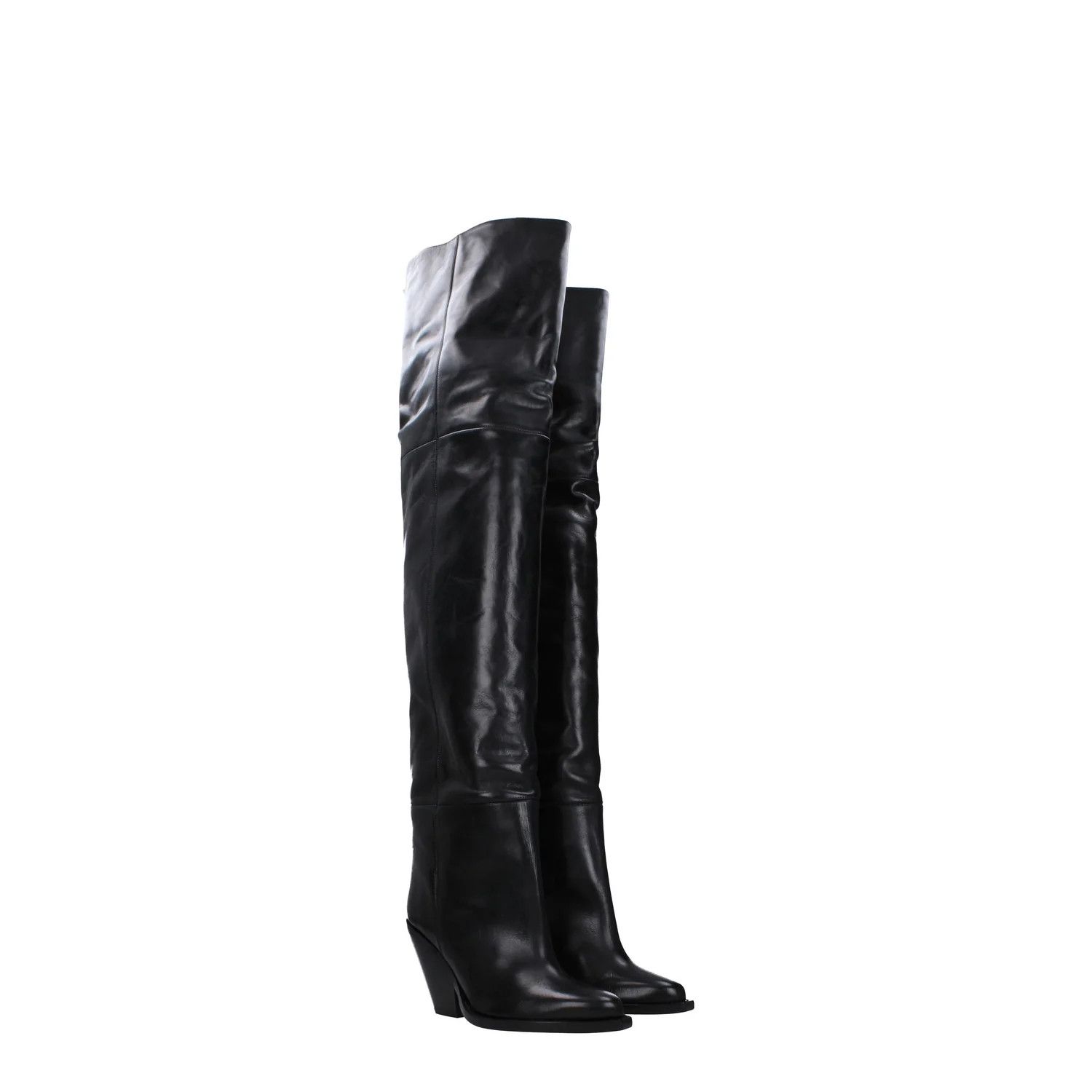 Isabel Marant ob1o1e1124 Leather Boots in Black Size US 8 / IT 38 - 2 Thumbnail