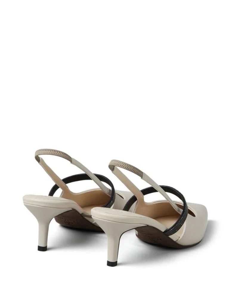 Brunello Cucinelli o1la1rc1a0425 Ballet Flats in White Size US 8 / IT 38 - 3 Thumbnail