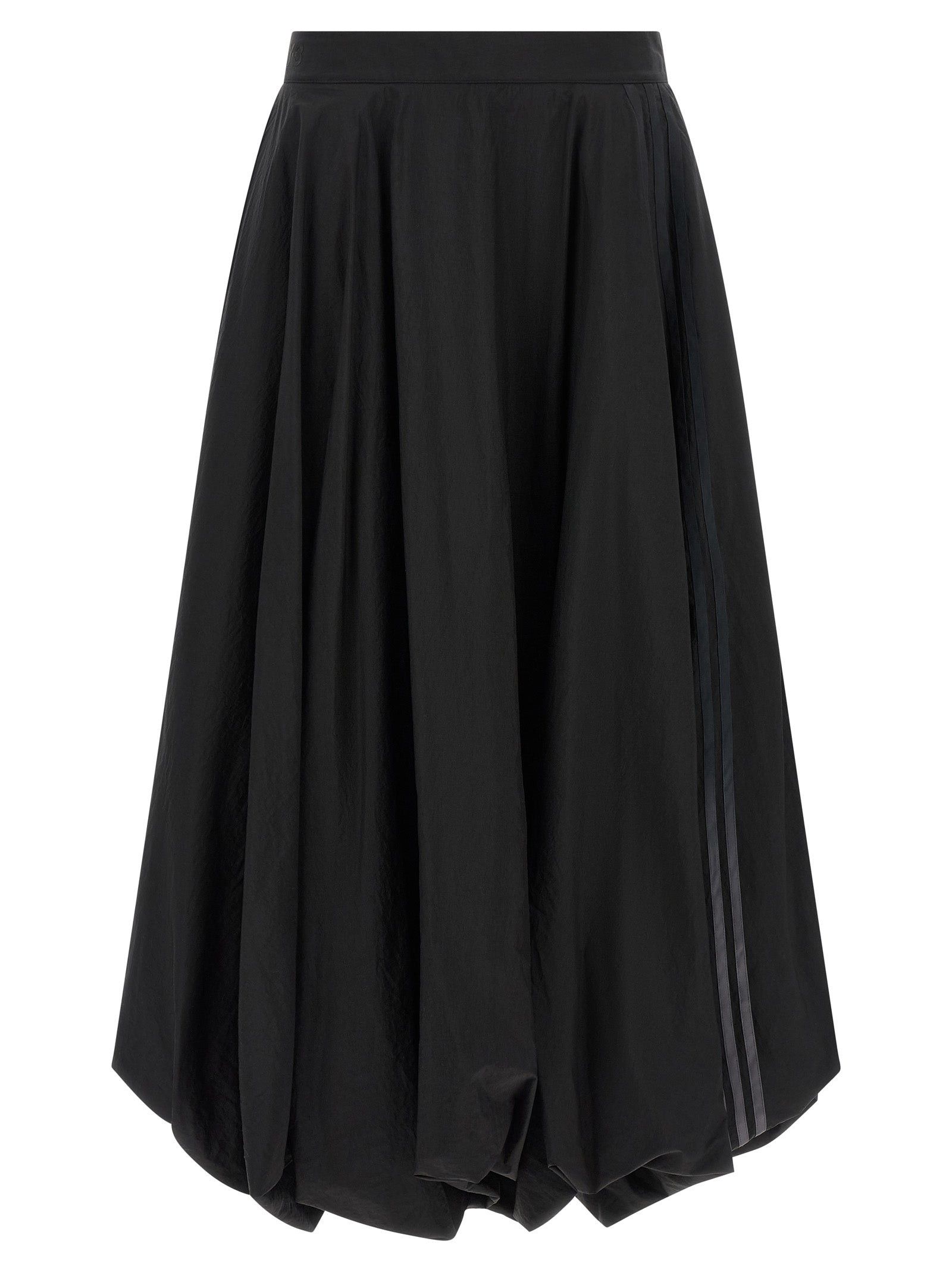 Black Polyamide Mini Skirt