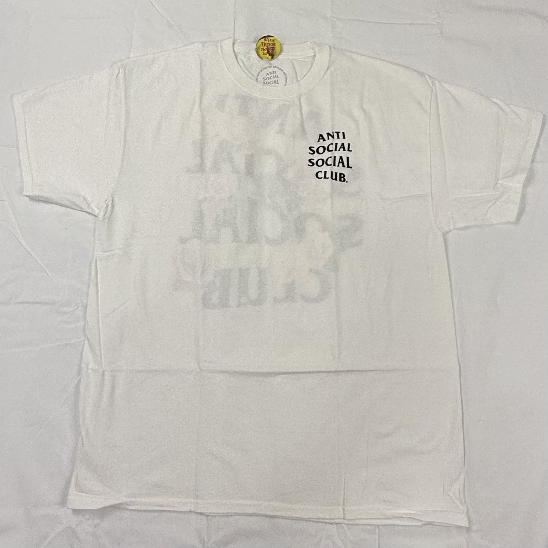 Anti Social Social Club Anti Social Social Club Kkoch White Rose Floral Graphic Tee Size US XL / EU 56 / 4 - 2 Thumbnail