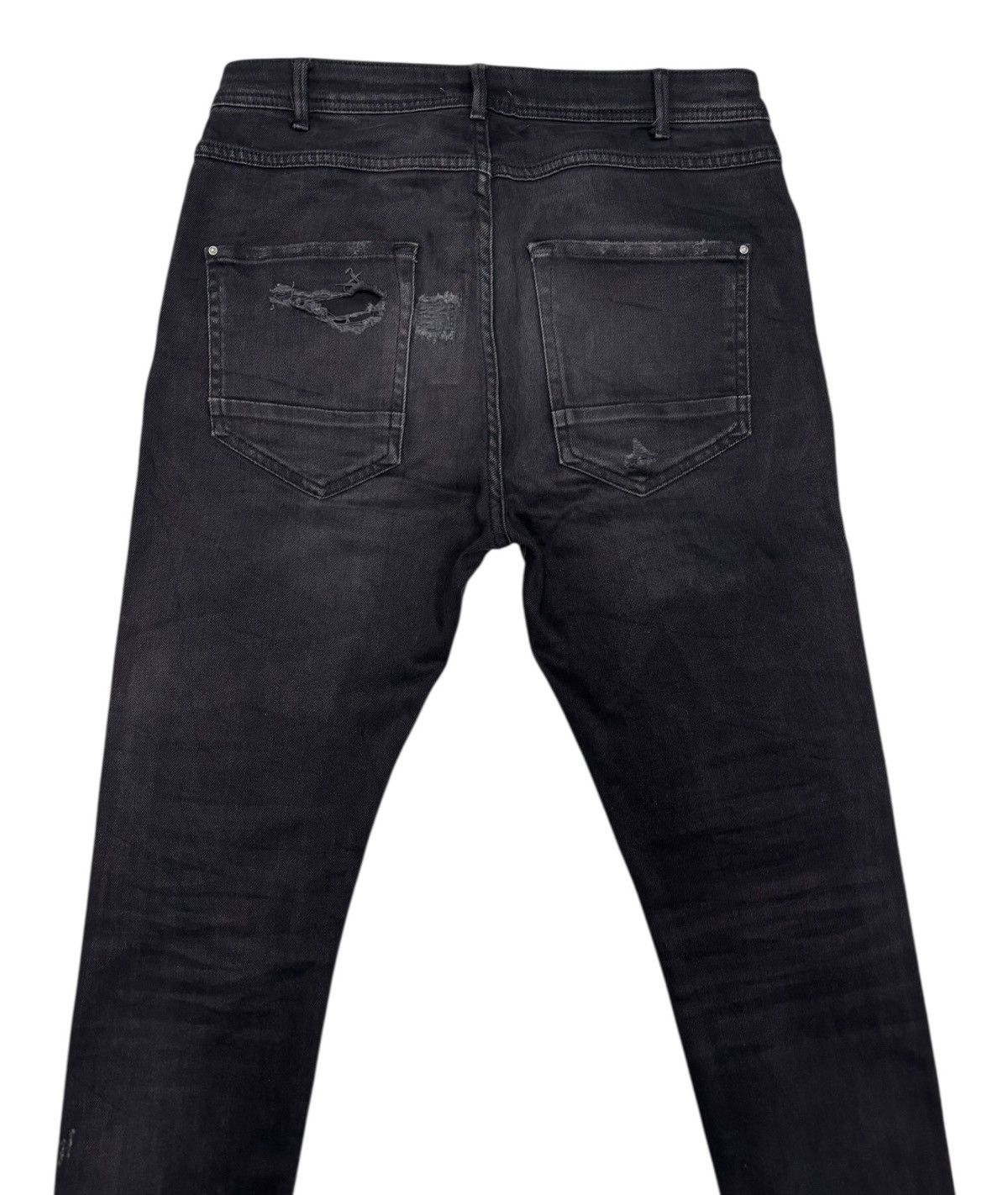 Zara 🔥ZARA DISTRESSED DENIM JEANS Size US 31 - 6 Thumbnail