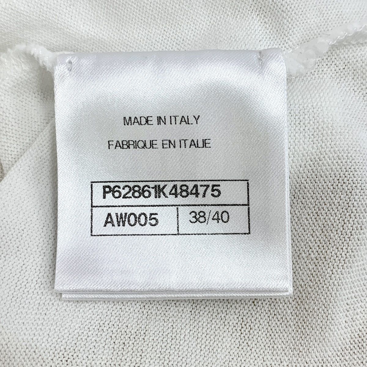 Chanel Chanel White Logo Embroidered Cotton T-Shirt Size S / US 4 / IT 40 - 7 Thumbnail