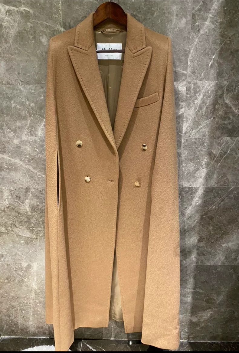 Max Mara Max Mara Limited Camel Hair Show Cloak Coat Size XL / US 12-14 / IT 48-50 - 9 Thumbnail