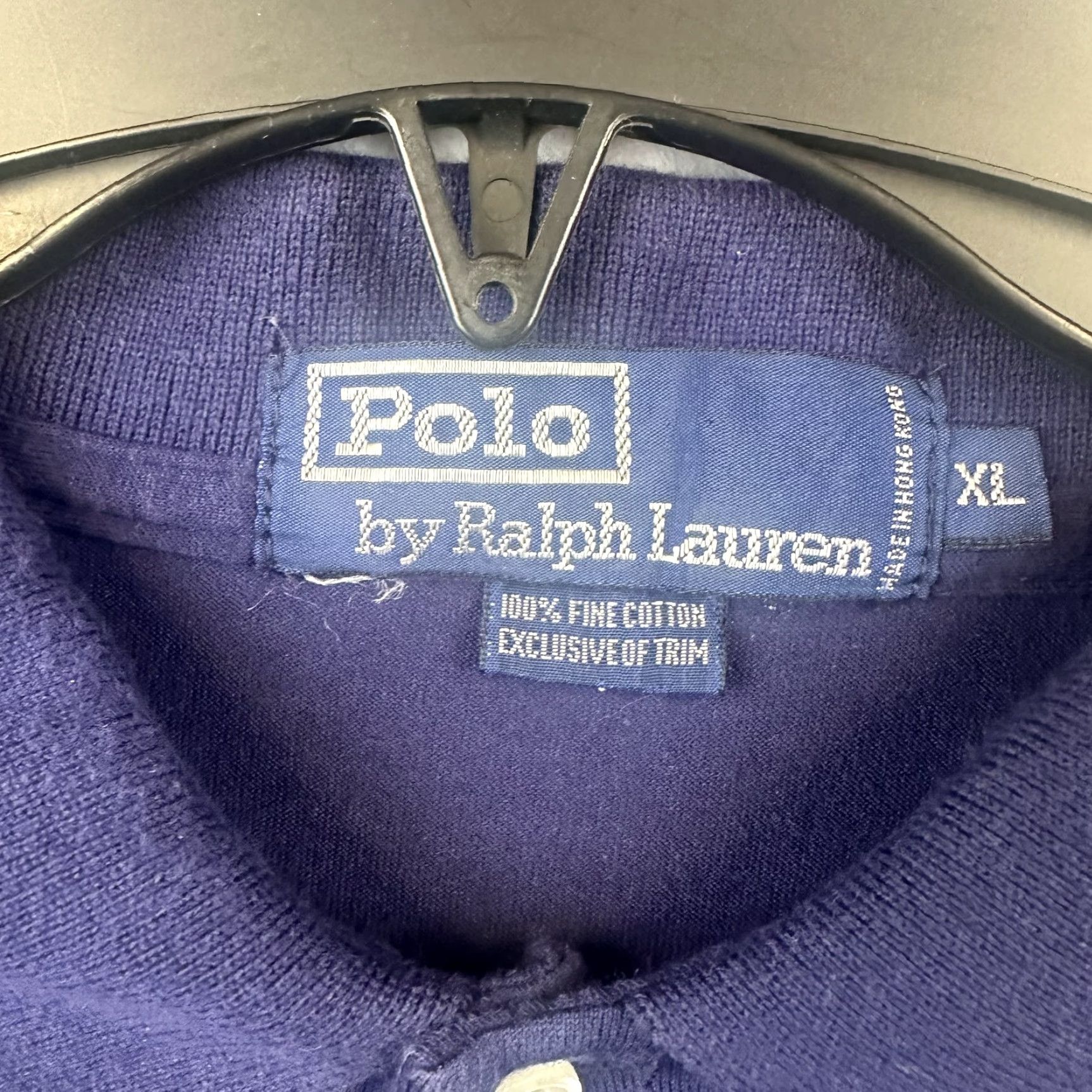 Polo Ralph Lauren VINTAGE Polo Ralph Lauren Polo Shirt Mens XL Navy Crest Pocket Short Sleeve Classic Size US XL / EU 56 / 4 - 5 Thumbnail