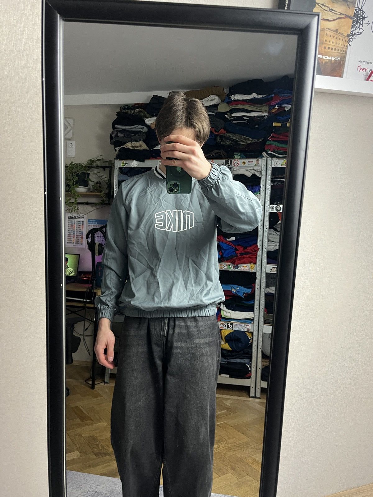Vintage Vintage Nike Sweatshirt Jacket Drill Hype Y2k Streetwear Size US S / EU 44-46 / 1 - 2 Thumbnail